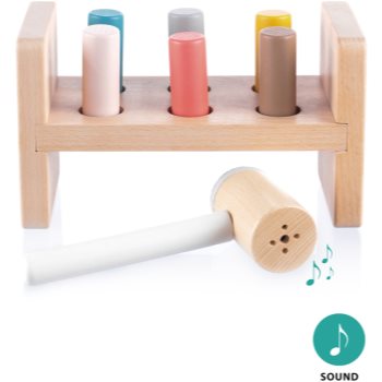Zopa Wooden Nailer joc interactiv de lovit cu ciocanul din lemn - imagine 3